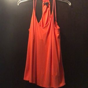 Orange halter top
